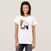 T-shirt Les chats et "moi multiples suis une dame folle (Devant entier)