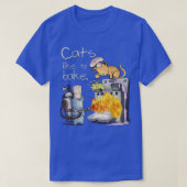 T-shirt Les chats femmes hommes aiment faire cuire Chef Fu (Design devant)
