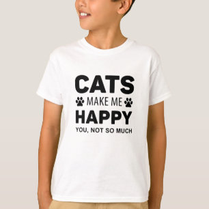 T-shirt Les chats me rendent heureux