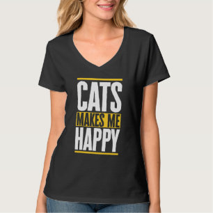 T-shirt Les Chats Me Rendent Heureux Amoureux de les chats