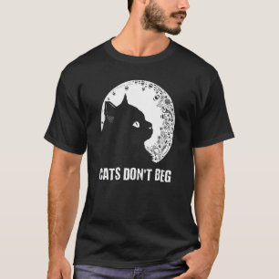 T-shirt Les chats ne mendient pas Maman chat Papa chat Hum