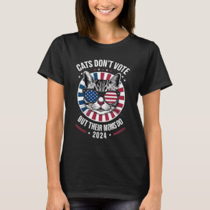 T-shirt Les chats ne votent pas, mais leurs mères le font