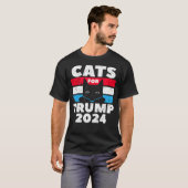 T-shirt Les chats pour l'élection de Trump 2024 (Devant entier)