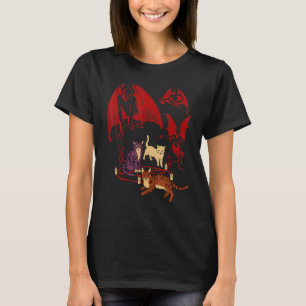 T-shirt Les chats récitent les démons Arts sombres