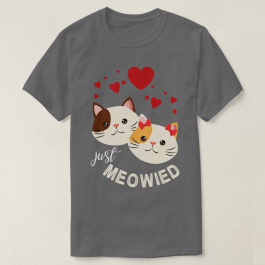 T-shirt Les chats s'embrassent ensemble Ju Ju Ju Joyeux Ma (Design devant)