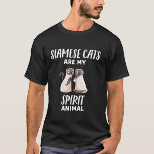 T-shirt Les chats siamois sont mon esprit Animal Funny S