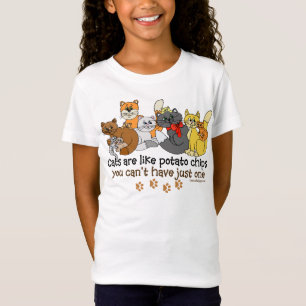 T-Shirt Les chats sont comme des chips