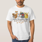 T-shirt Les chats sont comme des chips (Devant)
