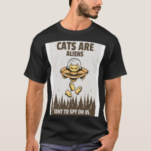 T-shirt Les chats sont envoyés pour nous espionner