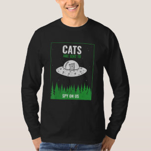 T-shirt Les Chats Sont Envoyés Pour Nous espionner À L'Ufo