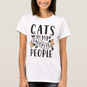 T-shirt Les Chats Sont Mes Gens Préférés