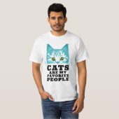 T-shirt Les chats sont mon Cool préféré Grumpy Funny  Sarc (Devant entier)