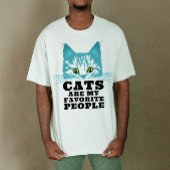 T-shirt Les chats sont mon Cool préféré Grumpy Funny  Sarc