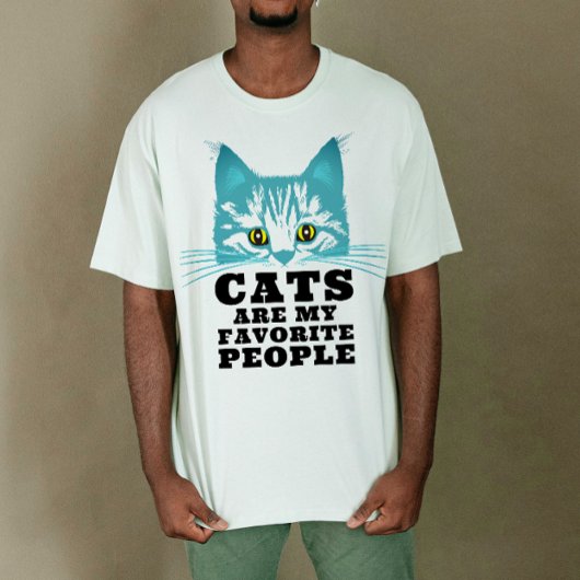 T-shirt Les chats sont mon Cool préféré Grumpy Funny Sarc