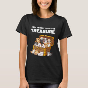 T-shirt Les chats sont mon plus grand trésor Drôle Mignon