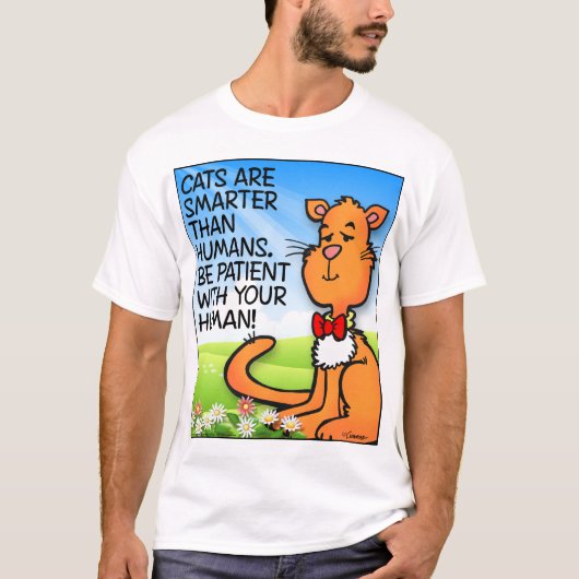 T-shirt Les chats sont plus intelligents (Devant)
