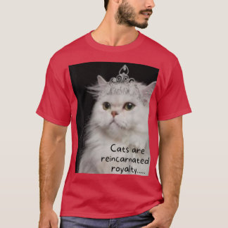 T-shirt Les chats sont pourcentages réincarnés 