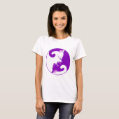 T-shirt Les chats Yin Yang (Devant entier)