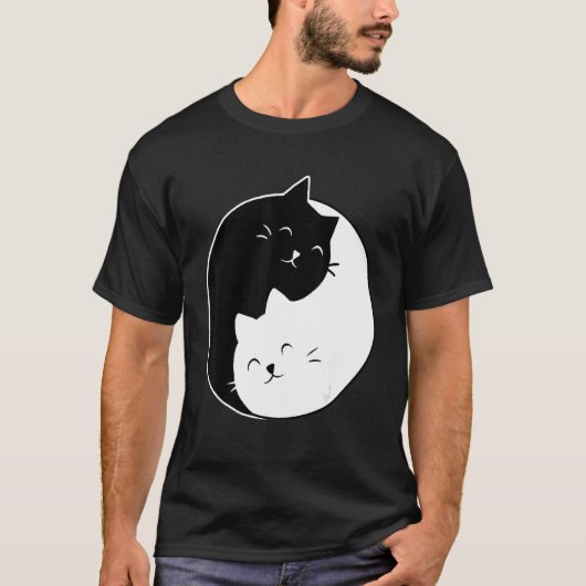 T-shirt Les chats Yin Yang (Devant)