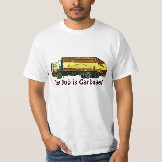 T-shirt Les chauffeurs de camion drôles de déchets, mon (Devant)