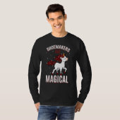 T-shirt Les Chaussures Sont Magique Unicorne Emploi Cobble (Devant entier)