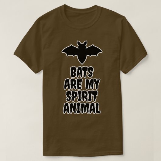 T-shirt Les chauves-souris sont mon esprit animal (Design devant)