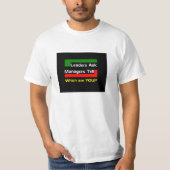 T-shirt Les chefs demandent (Devant)
