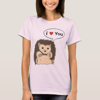 T-shirt Les chemises comiques de hérisson customisent la