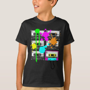 T-shirt les chemises foncées du garçon de bande de méla