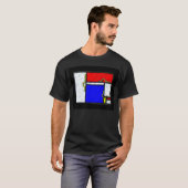 T-shirt Les chenilles de Mondrian (Devant entier)