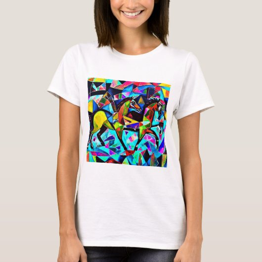 T-shirt Les chevaux galopants (Devant)