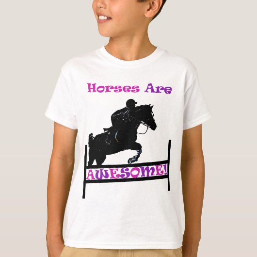 T-shirt Les chevaux sont impressionnants (Devant)