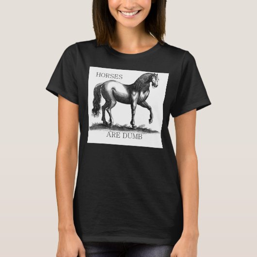 T-shirt Les chevaux sont muets (Devant)