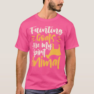 T-shirt Les chèvres évanouies sont mon esprit Animal Chèvr