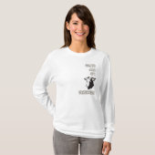 T-shirt Les chèvres longues à manches sont ma chemise d'ob (Devant entier)