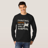 T-shirt Les chèvres qui s'évanouissent sont mon animal spi (Devant entier)