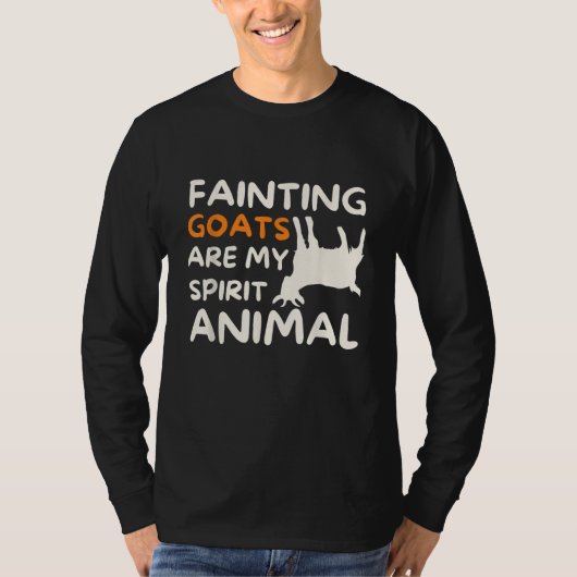 T-shirt Les chèvres qui s'évanouissent sont mon animal spi (Devant)