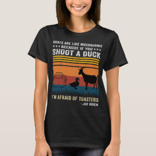 T-shirt Les Chèvres Sont Comme Des Champignons Si On Tire 