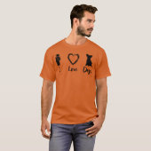 T-shirt Les chiens aiment drôle (Devant entier)