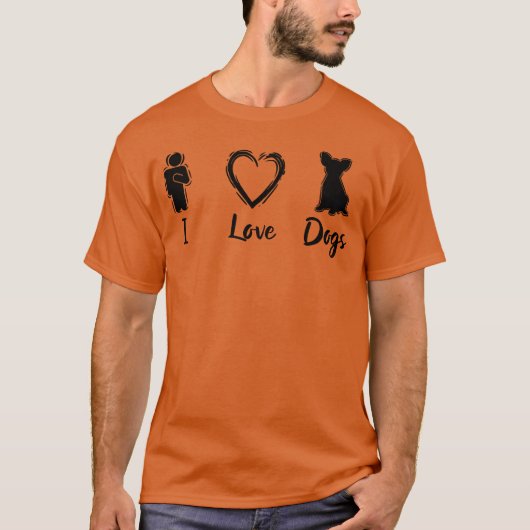 T-shirt Les chiens aiment drôle (Devant)