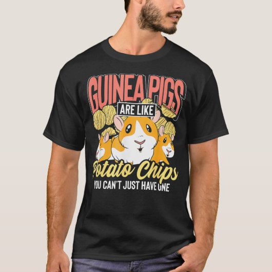 T-shirt Les Chiens De Guinée Sont Comme Des Chips De Pomme (Devant)