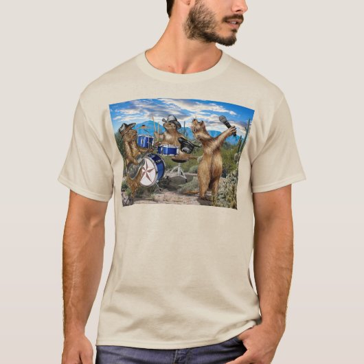 T-shirt Les Chiens Des Prairies Vivent ! (Devant)