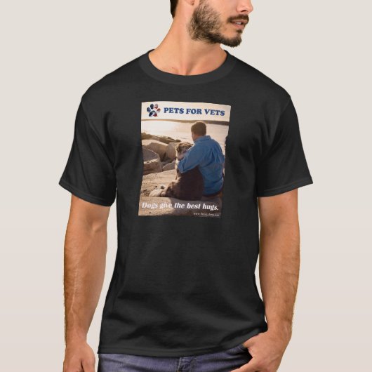T-shirt Les chiens donnent les meilleures étreintes (Devant)
