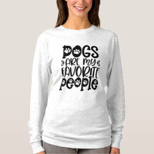 T-shirt Les Chiens Drôle Sont Mes Gens Préférés