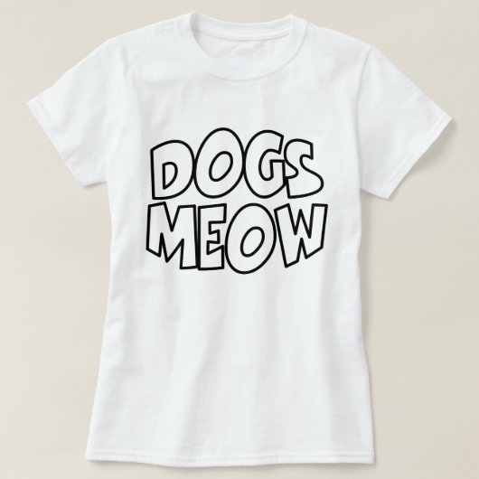 T-shirt Les chiens miaulent (Design devant)