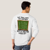 T-shirt Les chiens ne peuvent pas s'ajouter… (Dos entier)