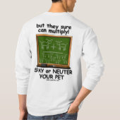 T-shirt Les chiens ne peuvent pas s'ajouter… (Dos)