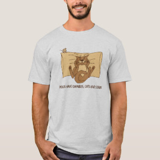 T-shirt Les chiens ont des propriétaires, chats ont le