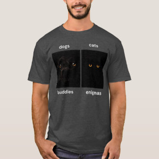 T-shirt les chiens sont les potes les chats sont les chats