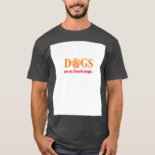 T-shirt Les chiens sont mes gens préférés Graphique 1
